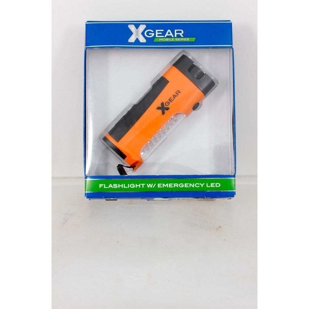 X Gear Sprocket Series Orange LED Flashlight With Emergency Red LED A great gift